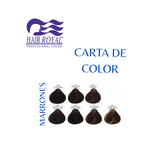HAIR ROYAL – CARTA DE COLOR – MARRONES
