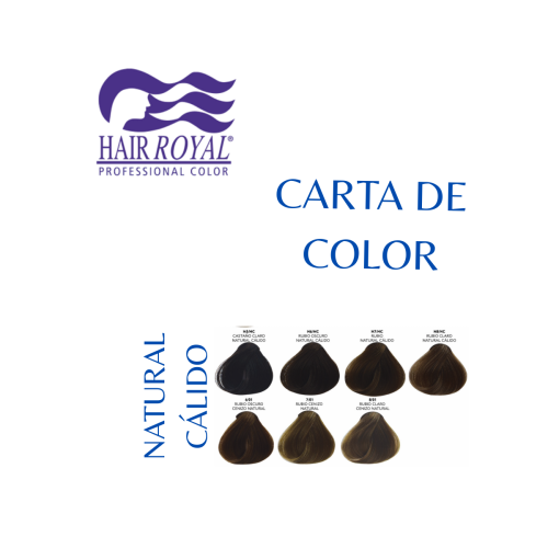 HAIR ROYAL – CARTA DE COLOR – NATURAL CÁLIDO