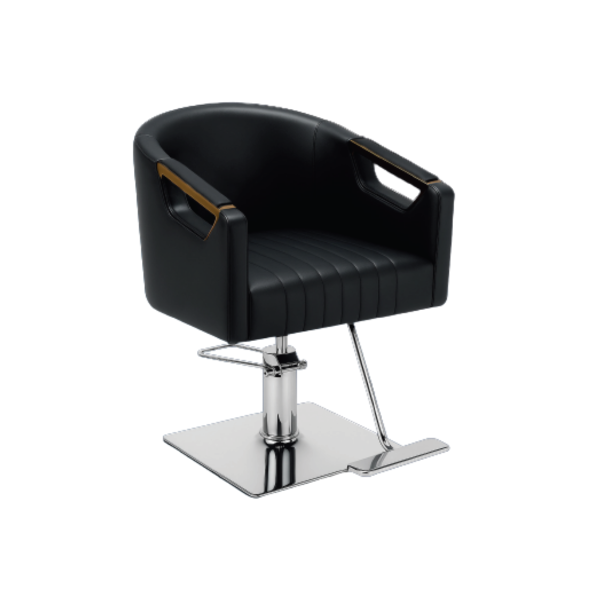 SILLA HIDRÁULICA DORADA CON NEGRO GARDA