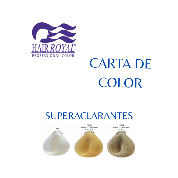 HAIR ROYAL – CARTA DE COLOR – SUPERACLARANTES